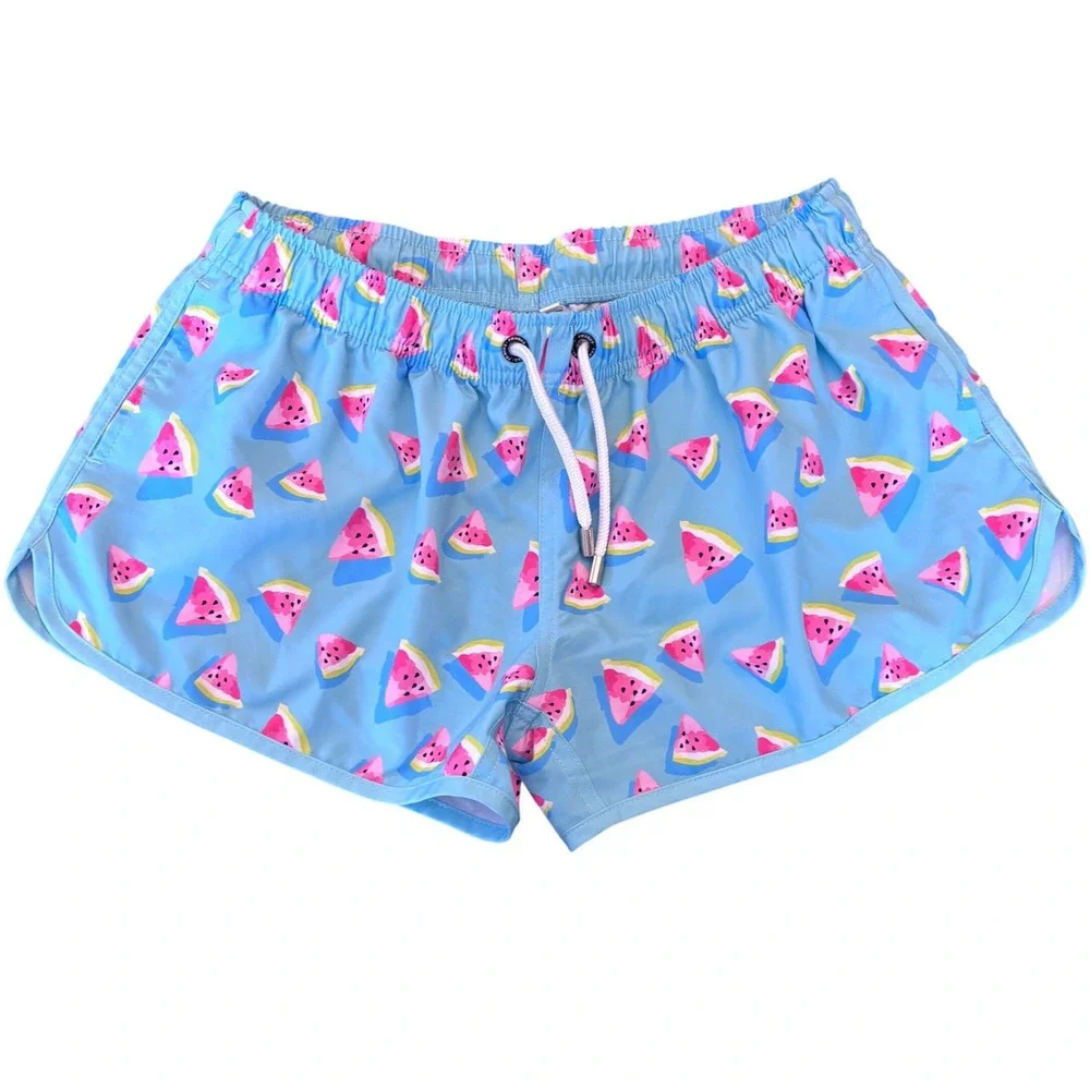 Franks Australia Melon Sky | Mens L | Short Fit | Watermelon Print Swim Trunks‎